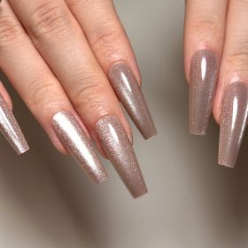 Wear A Long Light Purplish Gray Cat's Eye