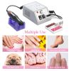 Professional Acrylic Nail Drill Machine 20000RPM Electric Handpiece w/6 Bits Cuticle Grinder