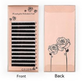 Grafting Eyelash Single Dense Row Round Hair Planting (Option: C Volume 010 Neutral-11mm)