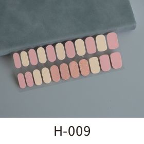Simple Ins Style Pure Color Nail Sticker (Option: H009-Nail Sticker)