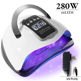 280W High Power Hot Nail Heating Shop Intelligent Induction UV Lamp (Option: 66US)