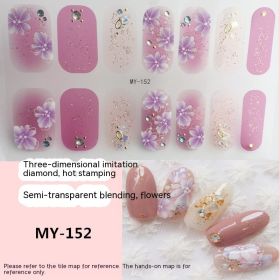 Baking-free Gel Three-dimensional Nail Stickers Full Paste Waterproof And Durable (Option: MY152)