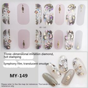 Baking-free Gel Three-dimensional Nail Stickers Full Paste Waterproof And Durable (Option: MY149)