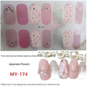 Baking-free Gel Three-dimensional Nail Stickers Full Paste Waterproof And Durable (Option: MY174)