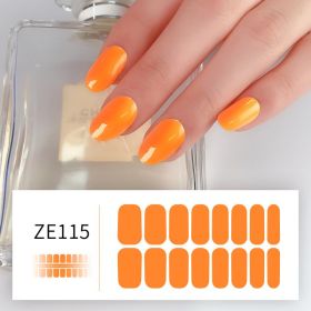 Solid Color Nail Stickers Adhesive For Pregnant Women (Option: ZE115-With Nail File)