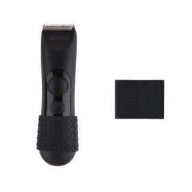Retro Trim Anti-slip Ring Hair Clipper Silicone Ring (Option: Black Small)