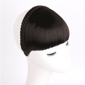Secret Bang & Braid Headband (Option: Brown black)