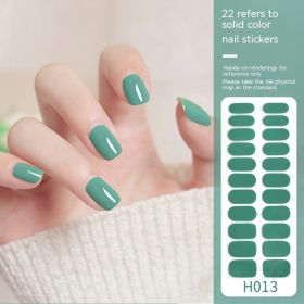 Simple Ins Style Pure Color Nail Sticker (Option: H024-Nail Sticker)