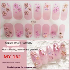 Baking-free Gel Three-dimensional Nail Stickers Full Paste Waterproof And Durable (Option: MY162)