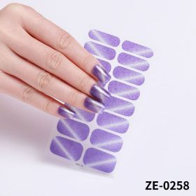 Fashion Christmas Waterproof Manicure Stickers (Option: ZE0258-Nail Stickers And Nail File)