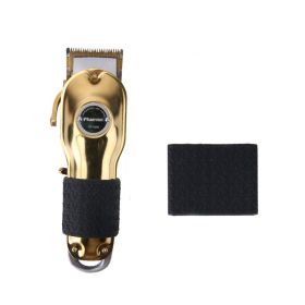 Retro Trim Anti-slip Ring Hair Clipper Silicone Ring (Option: Black Medium)