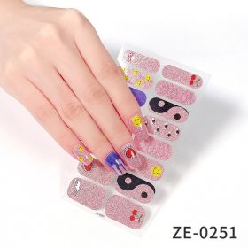 Fashion Christmas Waterproof Manicure Stickers (Option: ZE0251-Nail Stickers And Nail File)