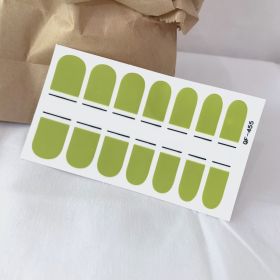 Fashion Tearable Waterproof Nail Sticker (Option: QF455)
