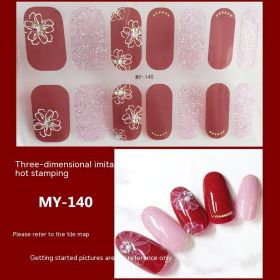 Baking-free Gel Three-dimensional Nail Stickers Full Paste Waterproof And Durable (Option: MY140)