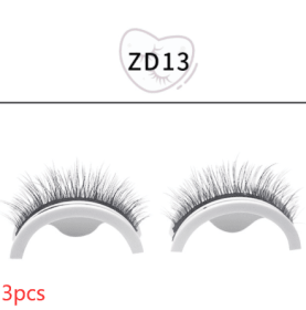 False Eyelashes Self-adhesive Strip (Option: Natural self adhesive ZD13-3PCS)