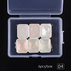 Shimmering Powder Solid Metal Pearlescent Watercolor Smudges Japanese Paint Nail Smudges Painted (Option: Metal Pearl 04)