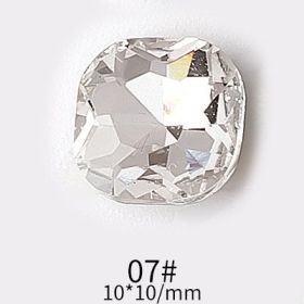 Manicure Diamond Accessories Heart Water Drops (Option: JD29307-10pcs)