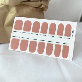 Fashion Tearable Waterproof Nail Sticker (Option: QF452)