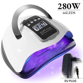 280W High Power Hot Nail Heating Shop Intelligent Induction UV Lamp (Option: 66EU)