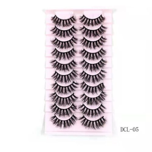 Thick Curl Cross Three - Dimensional Ten Pairs Of False Eyelashes