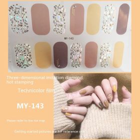 Baking-free Gel Three-dimensional Nail Stickers Full Paste Waterproof And Durable (Option: MY143)