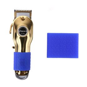 Retro Trim Anti-slip Ring Hair Clipper Silicone Ring (Option: Blue Medium)