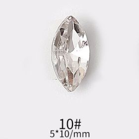 Manicure Diamond Accessories Heart Water Drops (Option: JD29610-10pcs)