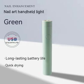 Handheld Manicure In-line Lamps Small Portable (Option: Green Power Storage)