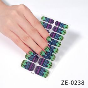 Fashion Christmas Waterproof Manicure Stickers (Option: ZE0238-Nail Stickers And Nail File)