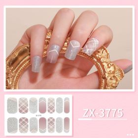 Beauty Nail Sticker Waterproof Nail Applique Nail Sticker (Option: ZX 3775-Nail Stickers And Nail File)