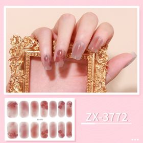 Beauty Nail Sticker Waterproof Nail Applique Nail Sticker (Option: ZX 3772-Nail Stickers And Nail File)