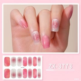 Beauty Nail Sticker Waterproof Nail Applique Nail Sticker (Option: ZX 3773-Nail Stickers And Nail File)