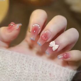Hand-worn Nail Stickers Fake Nail Patch (Option: X196)