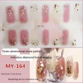 Baking-free Gel Three-dimensional Nail Stickers Full Paste Waterproof And Durable (Option: MY164)
