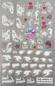 New Craft Thin Tough Frosted Nail Sticker (Option: NO44)
