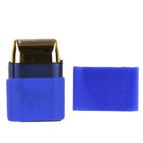 Retro Trim Anti-slip Ring Hair Clipper Silicone Ring (Option: Blue Plus Size)