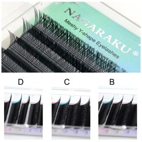 Thick Natural Mesh Woven Artificial Eyelashes (Option: 0.07C-Mix 8to14mm)