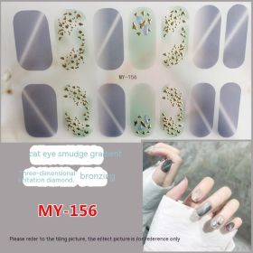 Baking-free Gel Three-dimensional Nail Stickers Full Paste Waterproof And Durable (Option: MY156)