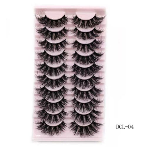 Thick Curl Cross Three - Dimensional Ten Pairs Of False Eyelashes