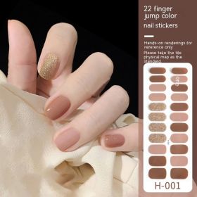 Simple Ins Style Pure Color Nail Sticker (Option: H001-Nail Sticker)
