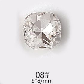 Manicure Diamond Accessories Heart Water Drops (Option: JD29408-10pcs)