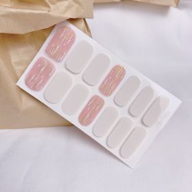 Fashion Tearable Waterproof Nail Sticker (Option: QF458)