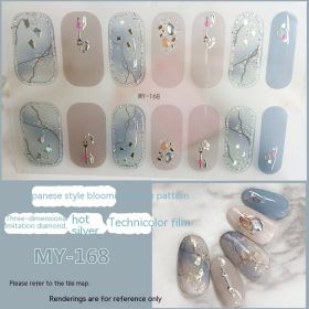 Baking-free Gel Three-dimensional Nail Stickers Full Paste Waterproof And Durable (Option: MY168)